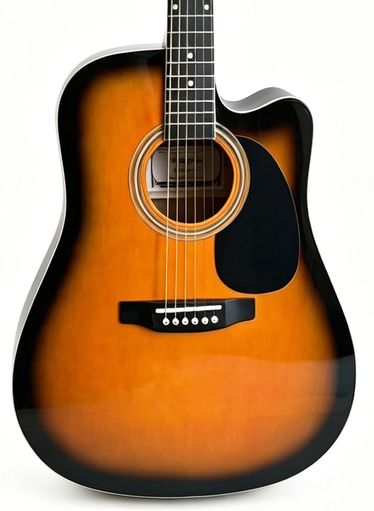 Memphis FG02941CSB Cutaway Guitarra Acústica Sunburst 1