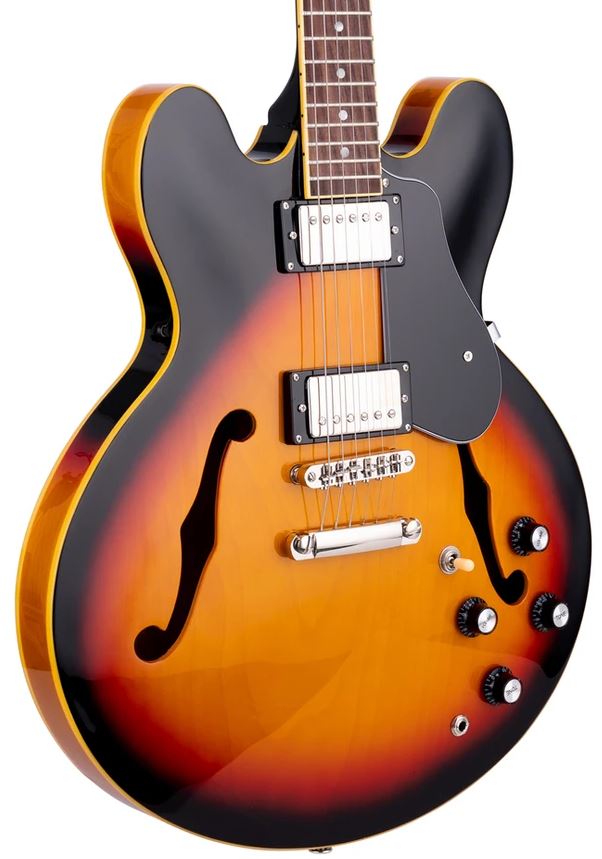SX SEL6VS Semicaja Vintage Sunbust Guitarra Eléctrica 2