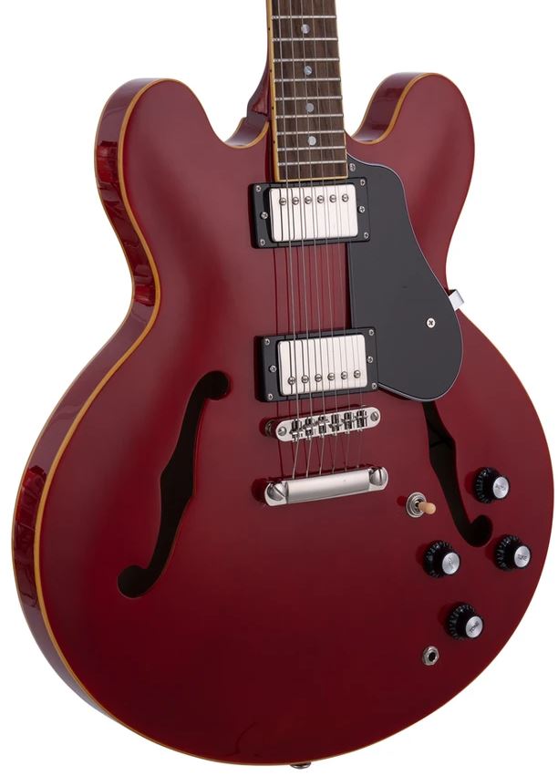SX SEL6TRD Semicaja Transparent Red Guitarra Eléctrica 2