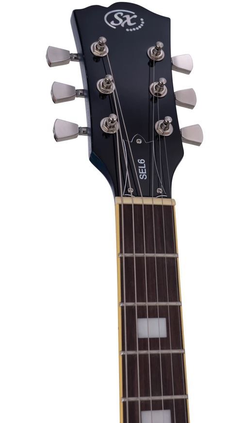 SX SEL6FOTBU Semicaja Transparent Blue Guitarra Eléctrica 3