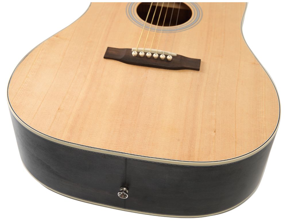 SX SD204TBK Trans Black Guitarra Acústica 4