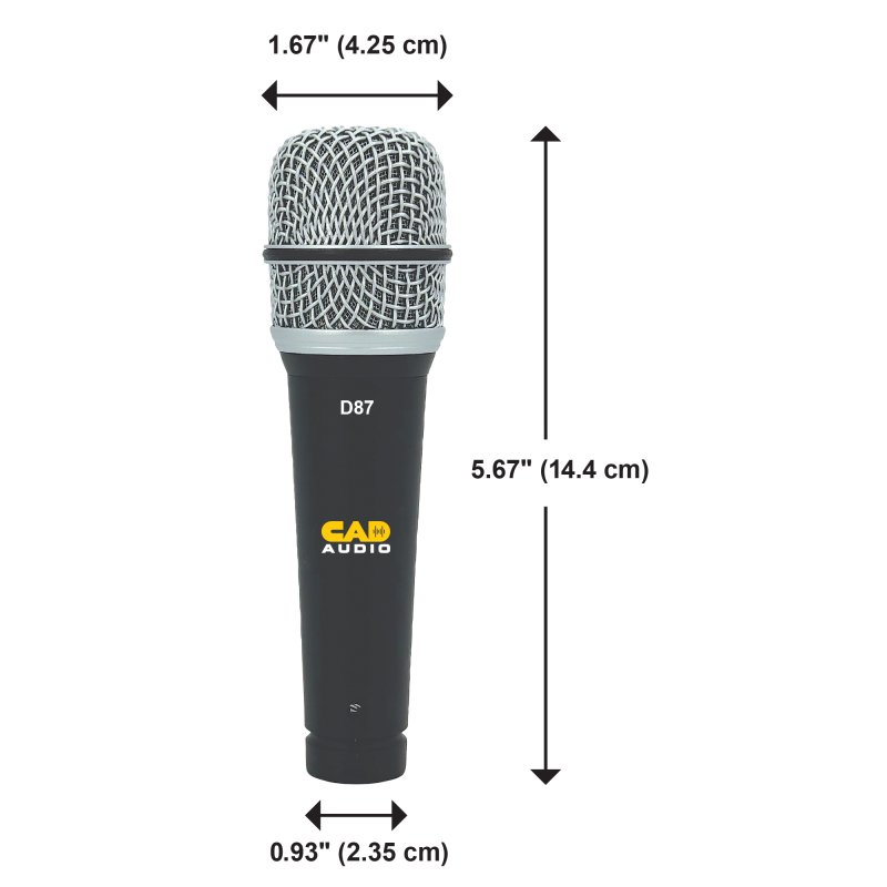 Cad Audio D87 Micrófono dinámico supercardioide para instrumentos 4
