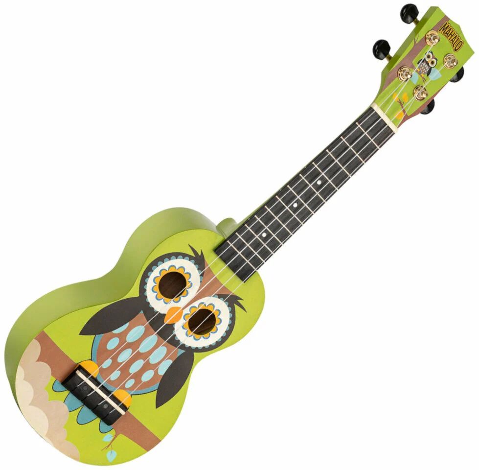 Mahalo MA1WL Art Series Owl con funda Ukelele Soprano 1