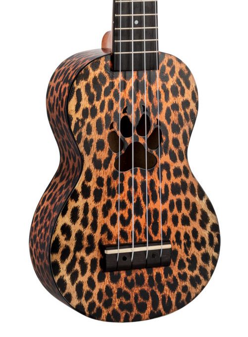 Mahalo MA1CH Art II Series Cheetah Ukelele Soprano 1