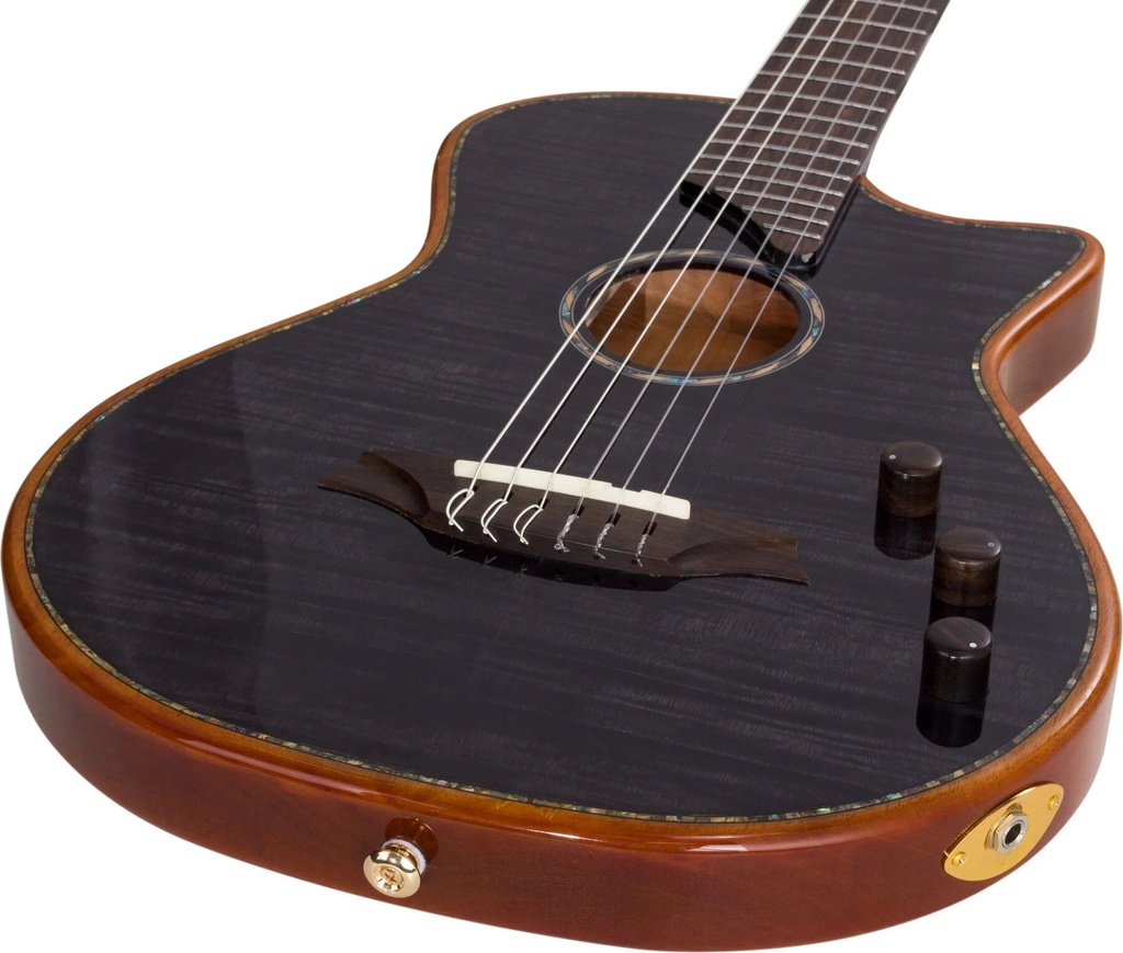 Bromo BEN2C Trans Black Guitarra Electroacústica 5