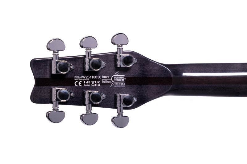 Washburn H10TB-U Wing Series Hawk Trans Black Guitarra Eléctrica 4