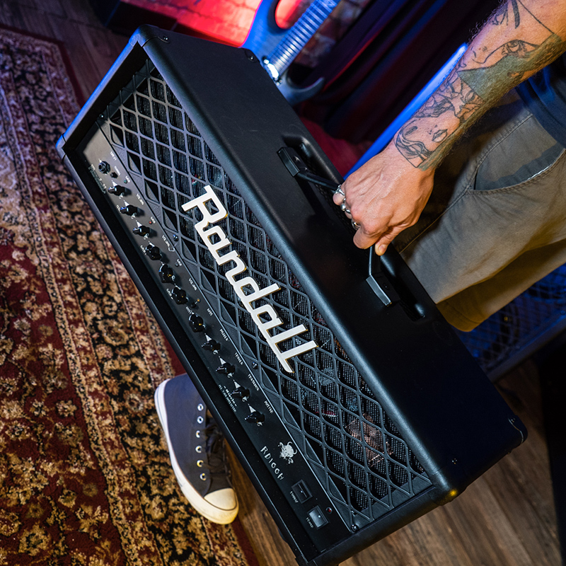 Randall RD100HE Cabezal válvulas 100W tres canales metal 1