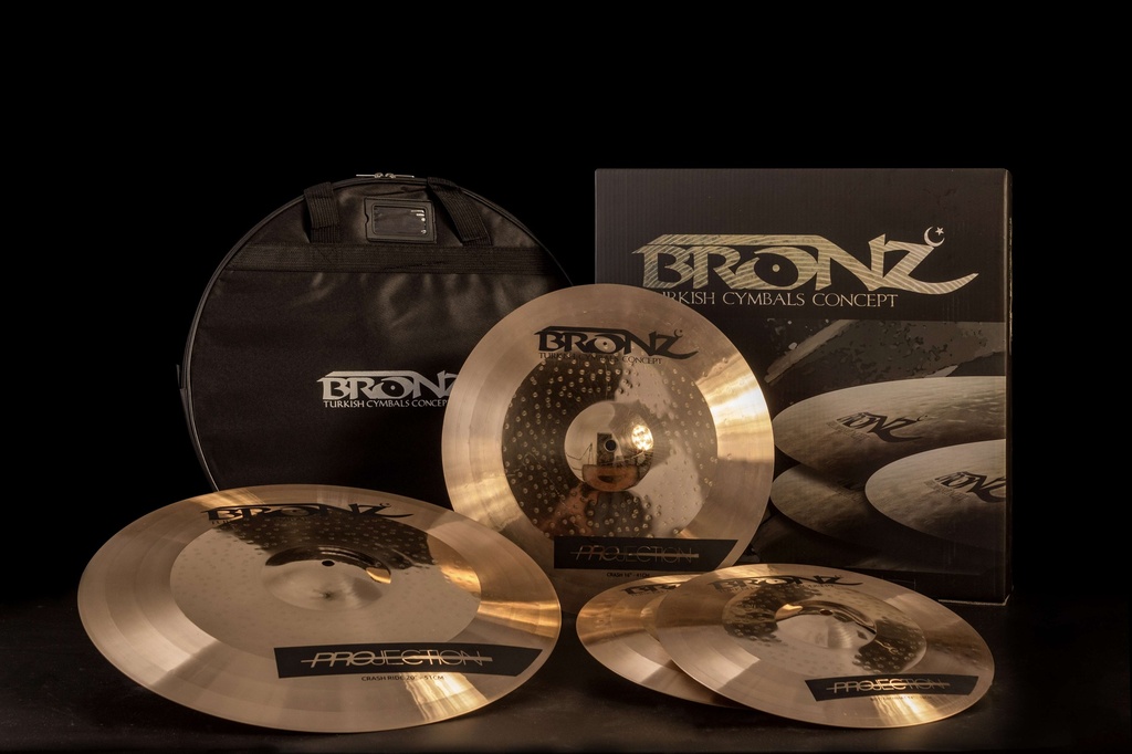Bronz Set de Platos Projection series HH14/CR16/RD20 + Funda