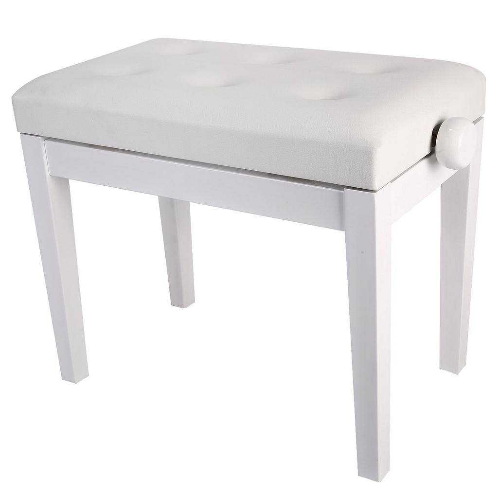 PROBENCH PB-09M-BS04 Banqueta Piano Regulable Blanco Mate