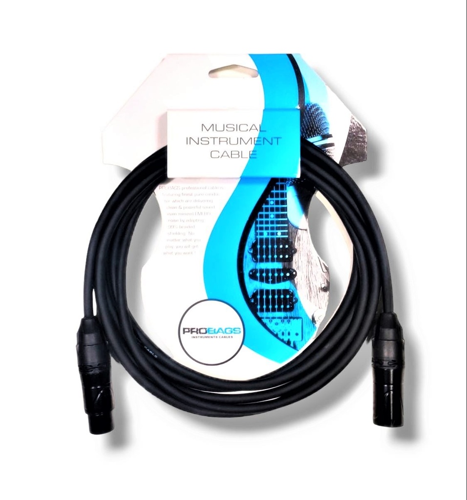 PROBAGS LE203-3 CABLE XLR/F-XLR/M 3 Mtr