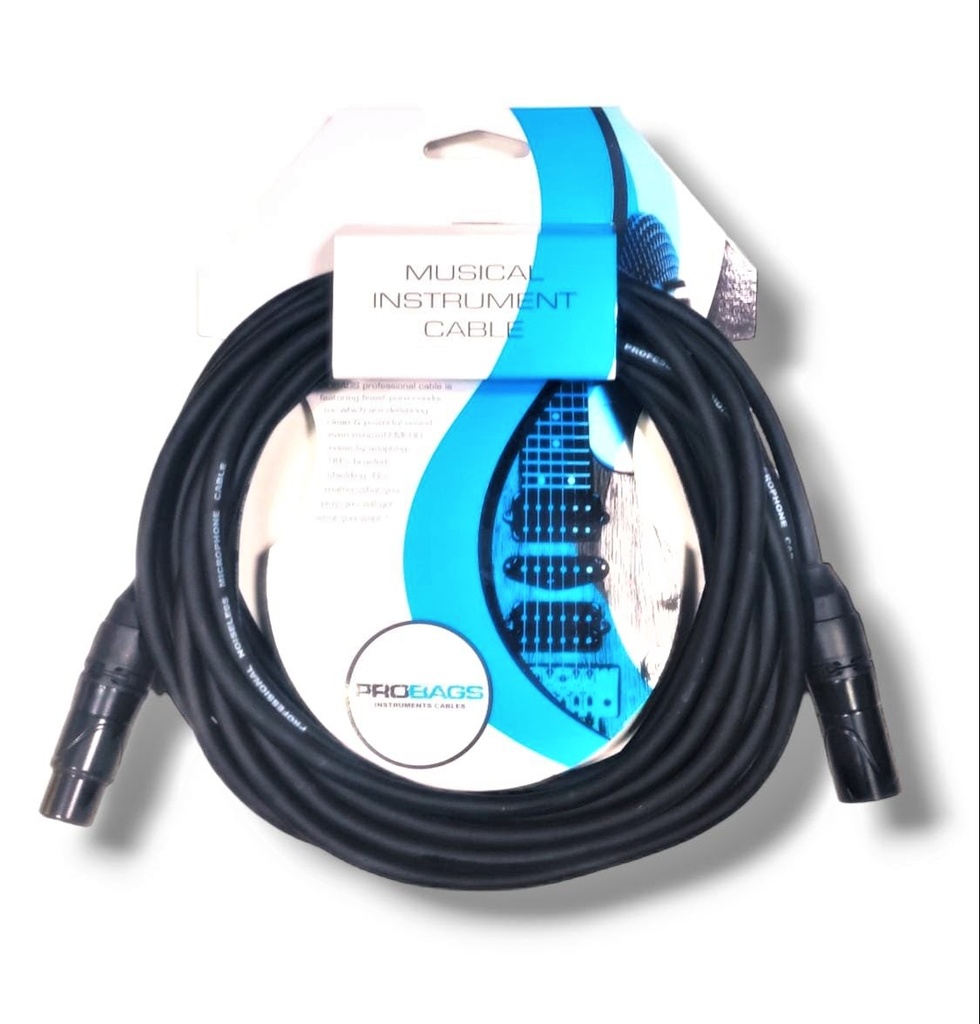 PROBAGS LE203-6 CABLE XLR/F-XLR/M 6 Mtr