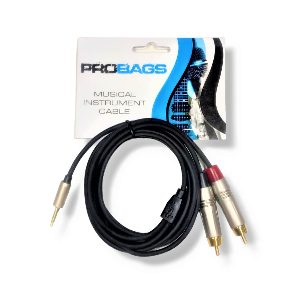 PROBAGS AOT-1011-2 CABLE JACK 3,5 MM STEREO - 2X RCA PLUGS
