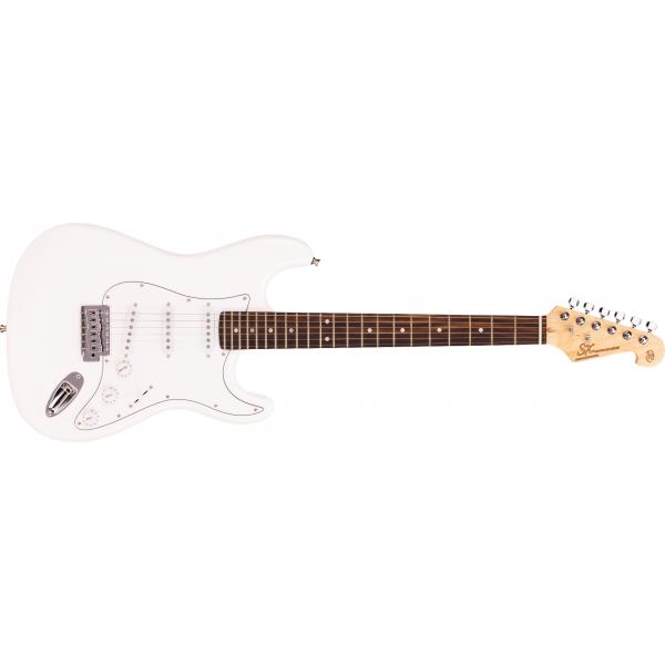 SX ED1 Guitarra electrica strato White