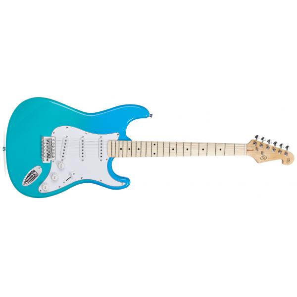 SX SEM1BG Guitarra electrica strato Blue Glow