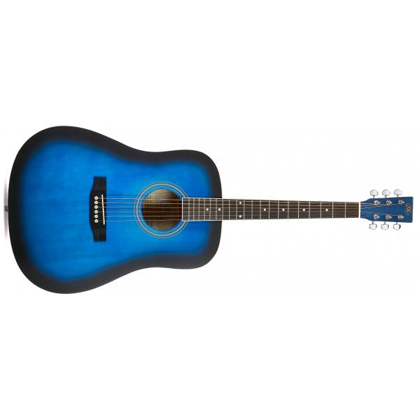 SX SD104BUS Guitarra acustica Azul