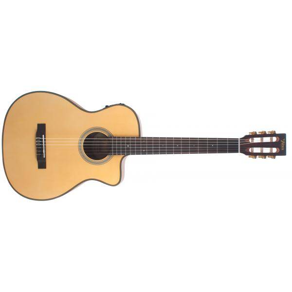 Valencia VA434CE Guitarra Clásica Electrificada Auditorium Natural