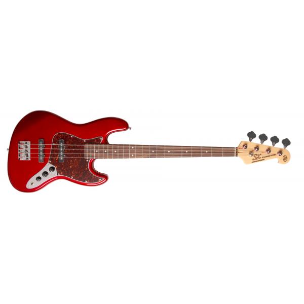 SX JB BD1CAR Bajo electrico Candy Apple Red