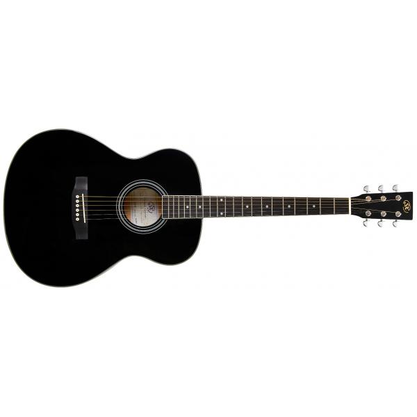 SX SO104GBK Guitarra acústica Black Gloss