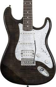 WASHBURN SONAMASTER SDFTB DELUXE TRANSPARENT BLACK GUITARRA ELECTRICA