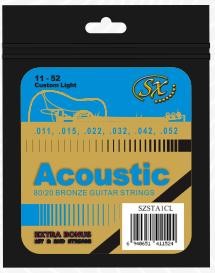 SX SZSTA1CL Custom Light 11-52 Cuerdas Guitarra Acústica