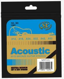 SX SZSTA1L Light 12-53 Cuerdas Guitarra Acústica