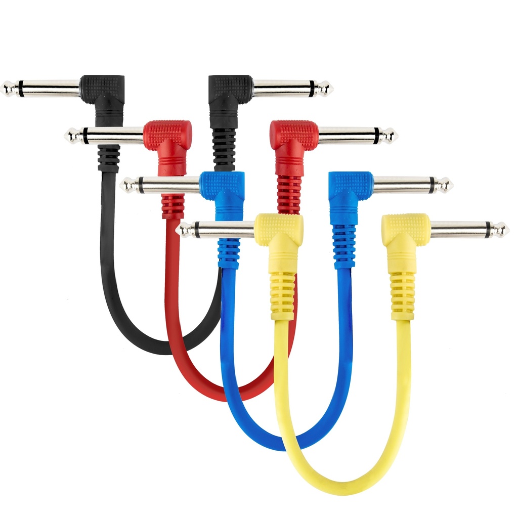 SX SZCA1 Pack 4 Latiguillos Guitarra 20CM