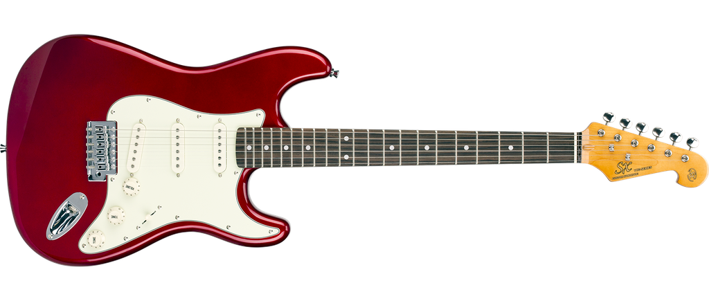 SX ST62 3/4 Guitarra Eléctrica Candy Apple Red