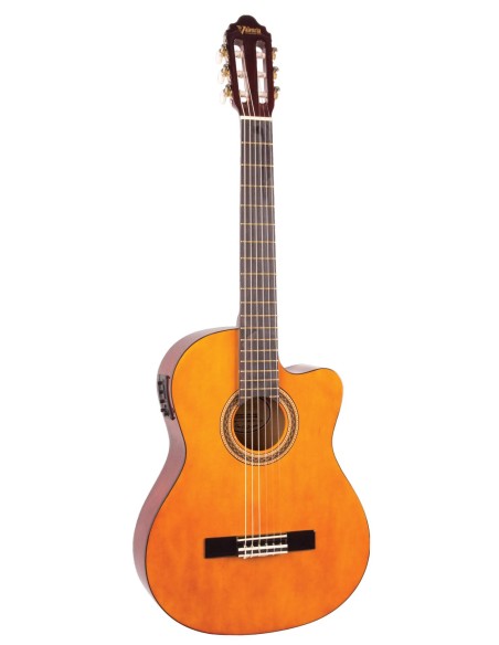 Valencia VC104CE Natural Guitarra clásica Electrificada