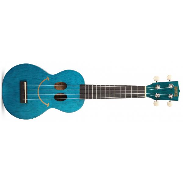 Mahalo U-SMILE TBU Ukelele Soprano Trans Blue