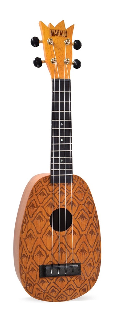 Mahalo ME1P Ukelele Soprano Serie Artist Elite Piña con funda