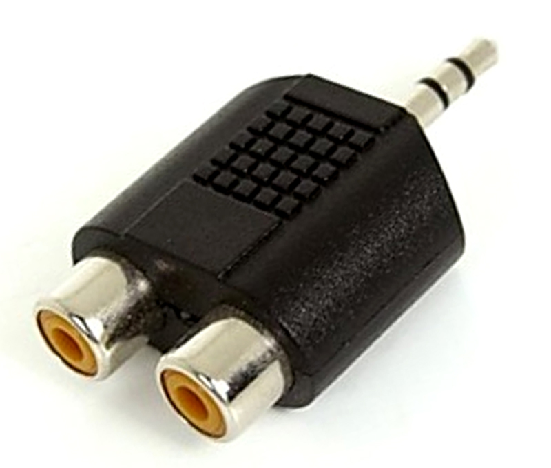 PROBAGS AD13 Adaptador Jack 3,5 Macho / 2 RCA-Hembra