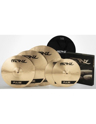 Bronz Set de platos Pulse Series + Crash 18"+ Funda