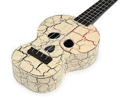Mahalo MC1SKVTWT Electrificado Creative Series Skull White Ukelele