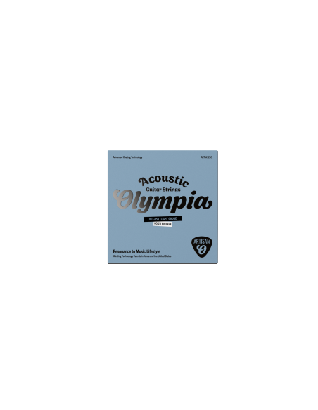Olympia Artisan Acoustic Guitar Coated Strings, 80/20 Brz, 012-053