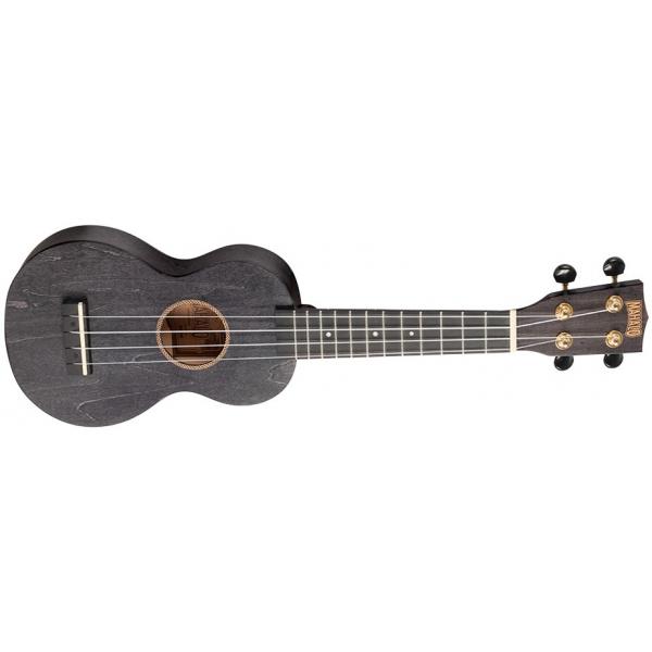 Mahalo MS1TBK Ukelele Soprano Trans Black con Funda