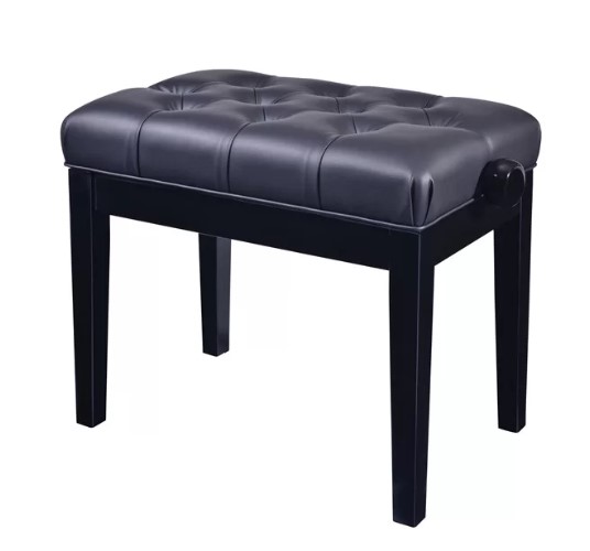 PROBENCH PB-033-BS01 Banqueta Piano Regulable Negro Brillo