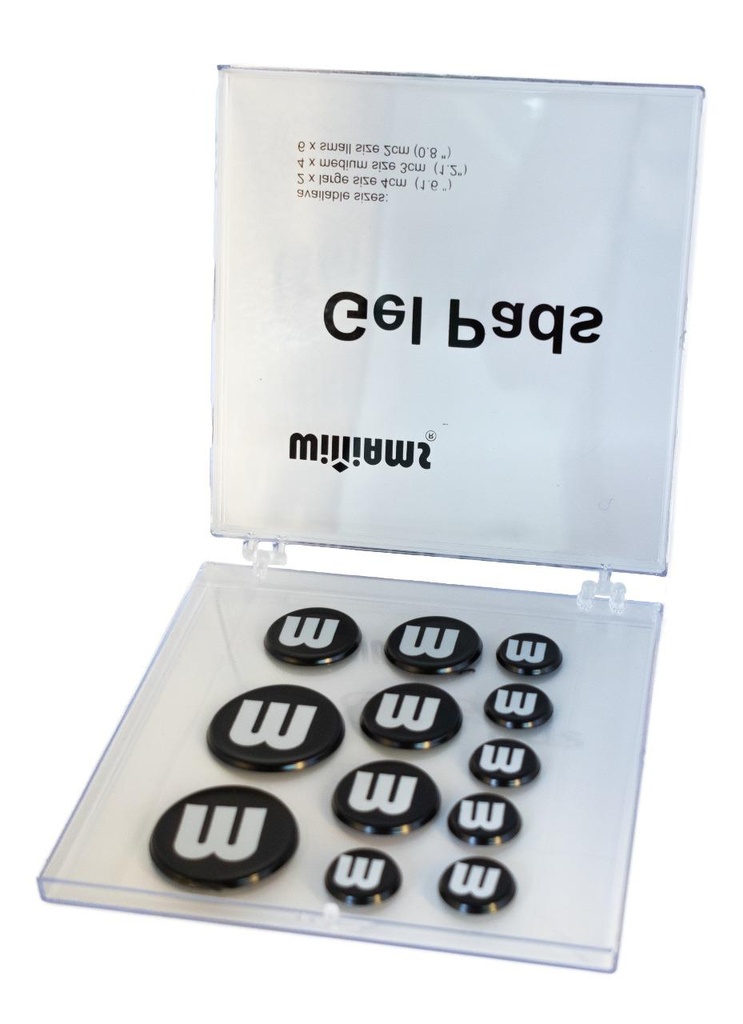 Williams WGP-BK Willams Gel Pads Pack - Black Color