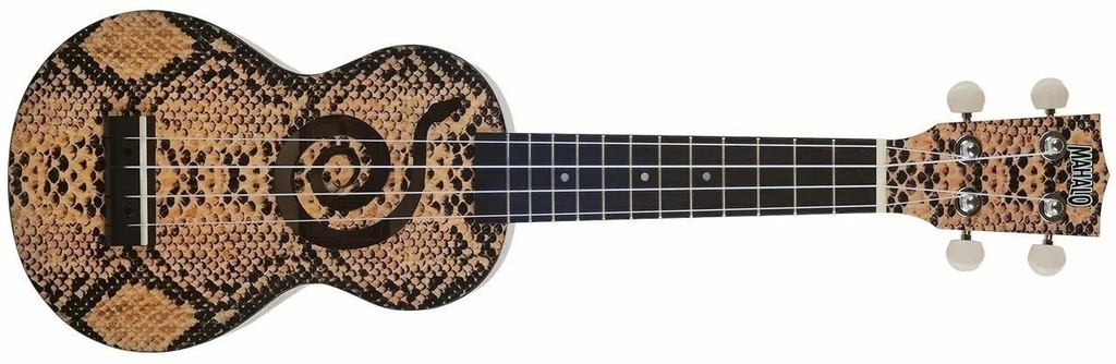 Mahalo MA1PY Art II Series Python con funda Ukelele Soprano