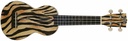 Mahalo MA1ZE Art II Series Zebra con funda Ukelele Soprano