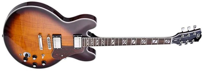 SX SEL6CDS Archtop Dark Sunburst Guitarra Eléctrica
