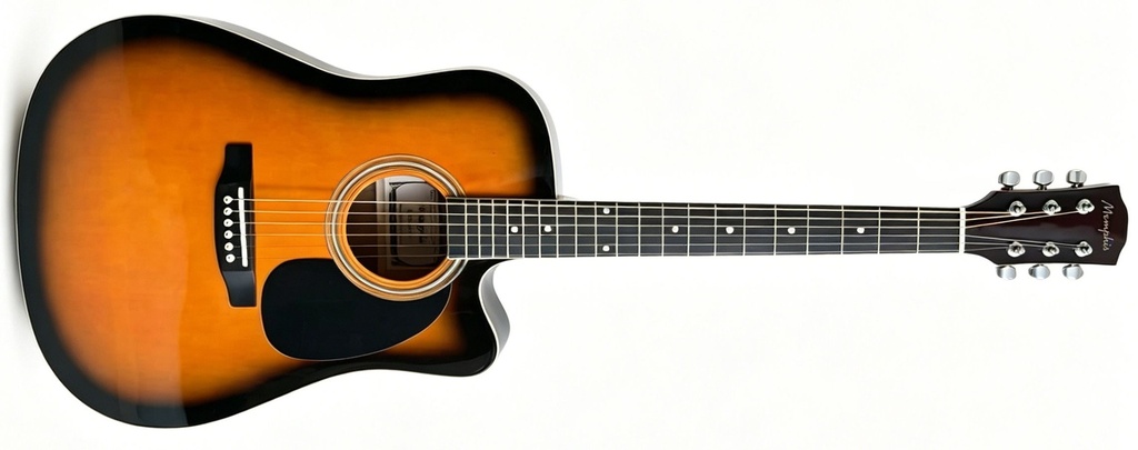Memphis FTC904SB Cutaway Guitarra Acústica Sunburst