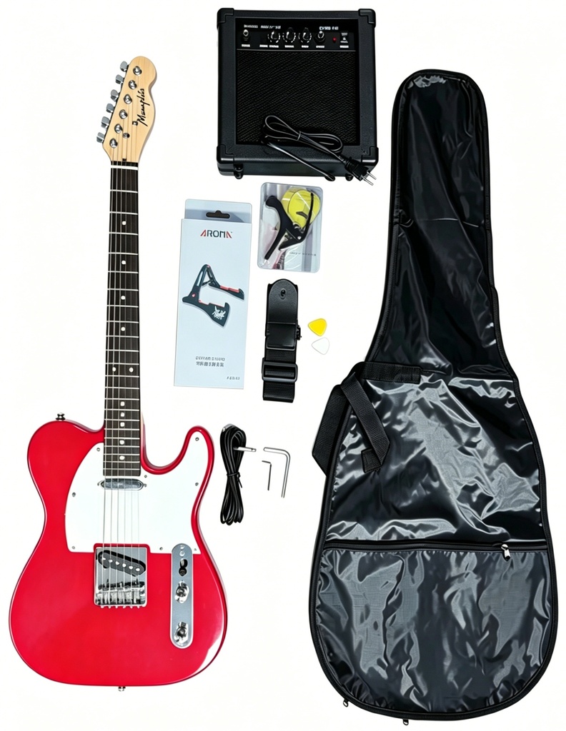Memphis YSKG03RD Telecaster Roja Pack Guitarra Eléctrica