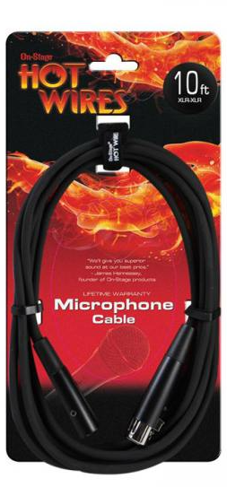 On Stage MC1210 3 Metros Cable Micrófono