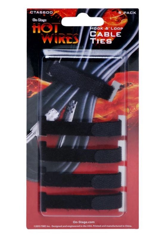 On Stage CTA6600 Velcro Sujeta Cables Pack 5 Unid