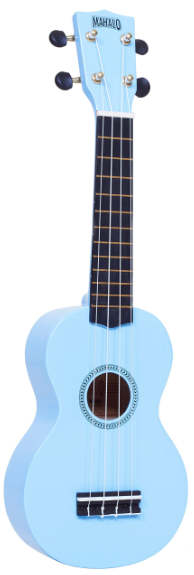 Mahalo MR1LBU Ukelele Soprano Azul con Funda