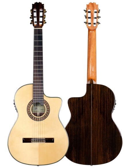 Enrique Palacios EP-375 CEQ Cutaway Guitarra Flamenca Electrificada