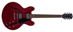 [SEL6TRD] SX SEL6TRD Semicaja Transparent Red Guitarra Eléctrica