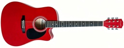 [FG02941CRD] Memphis FTC904RD Cutaway Guitarra Acústica Roja